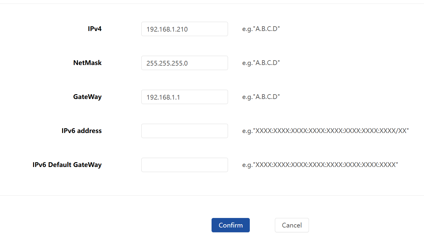 Network Configuration