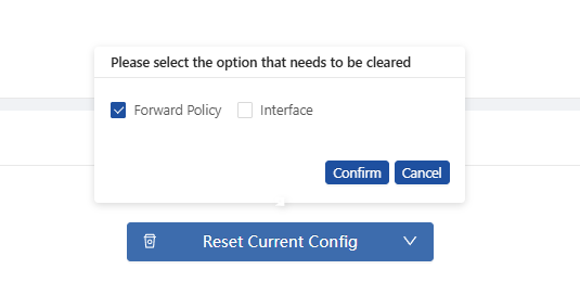 Clear Current Configuration